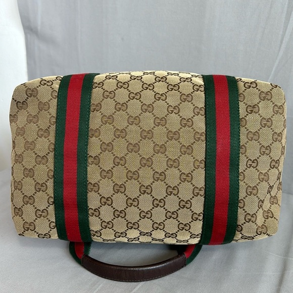 Gucci GG Monogram Web Medium Collapsible Carry-On Duffle Bag - Picture 3 of 12